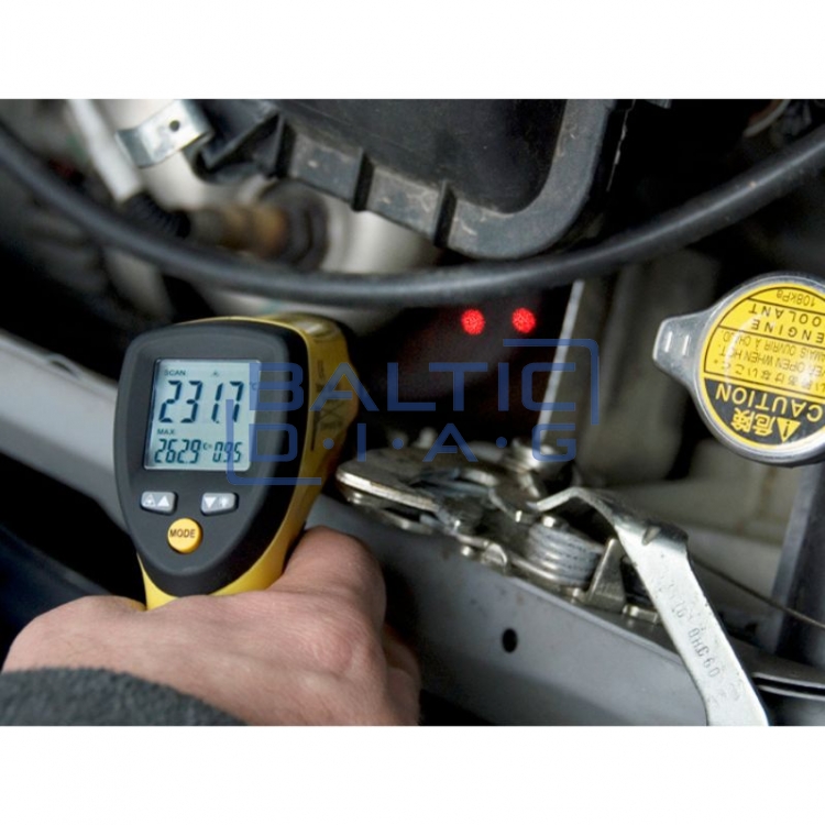 Infrared laser thermometer (-50°C to 1000°C) for accurate non-contact measurement